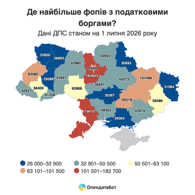 Один ФЛП должен государству в среднем 11 тыс. грн — аналитика