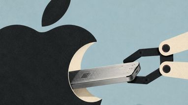 Apple требует возмещения ущерба. Фото: https://voi.id/