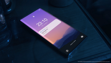 Samsung показала смартфон без фронтальной камеры