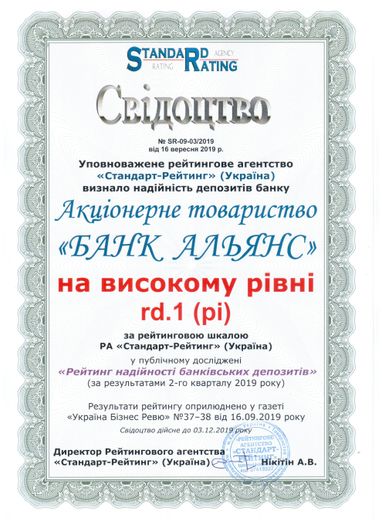 Темпи зростання "Банк Альянс" значно вище, ніж середній показник по банківському сектору