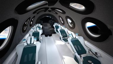 Virgin Galactic показала інтер'єр кабіни туристичного космоплана (фото)