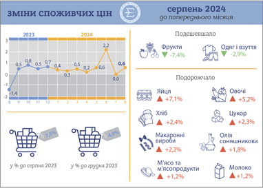 Как растут цены: инфляция с начала года ускорилась до 4,9% (инфографика)