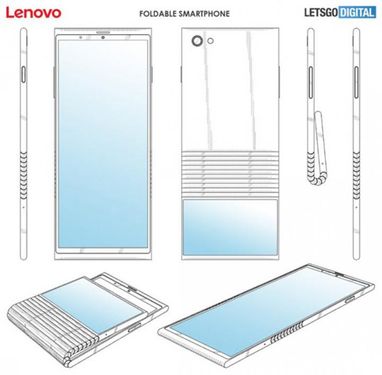 Lenovo проектує гнучкий смартфон з двома дисплеями (фото)