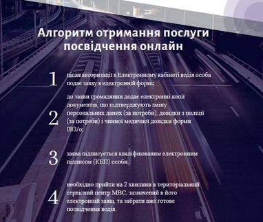 Втрачене посвідчення водія відтепер можна відновити онлайн (інфографіка)