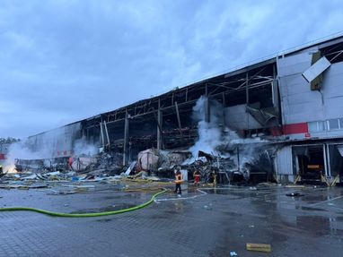 Інноваційний термінал Нової пошти у Києві, який був знищений у червні 2026 року