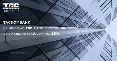 Таскомбанк вошел в топ-10 по росту активов и увеличил прибыль на 25%