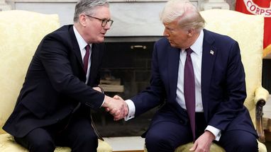 Президент США Дональд Трамп зустрівся з прем'єр-міністром Великої Британії Кіром Стармером у Вашингтоні, округ Колумбія, США