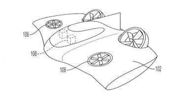 Porsche запатентовала аэромобиль в форме НЛО (схема)