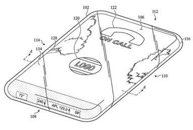 Компания Apple запатентовала полностью стеклянный iPhone (схема)