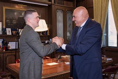 Михаил Федоров и министр обороны Италии Гвидо Крозетто