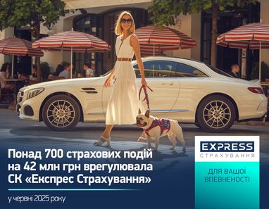 СК «Экспресс Страхование» в июне 2025 года урегулировала более 700 страховых событий на 42 млн грн