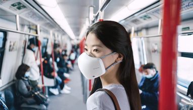 LG представила електронну маску з очищувачем повітря й штучним інтелектом