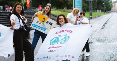 При поддержке Райфа 1 млн грн онкобольным детям собрал велоопробег «Кручу педали, чтобы они жили» от БФ «Запорука»