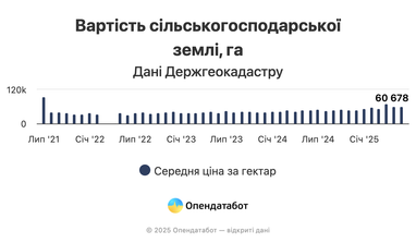 Сколько стоит гектар земли в Украине: аналитика по регионам 2025