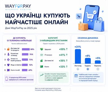 Что украинцы чаще всего покупают онлайн