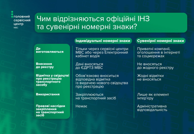 Чем отличаются сувенирные номера от индивидуальных номерных знаков