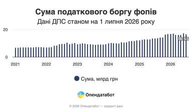 Один ФЛП должен государству в среднем 11 тыс. грн — аналитика