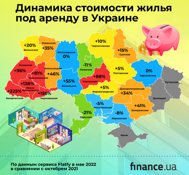 Подорожание на 225%: где в Украине самые высокие цены на аренду квартир