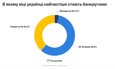 За п’ять років кількість банкрутств серед фізичних осіб в Україні зросла вдвічі (інфографіка)