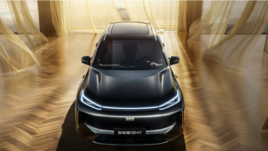 В анфас кросовер нагадує старшого брата Geely Galaxy M<sup><small>9</small></sup>