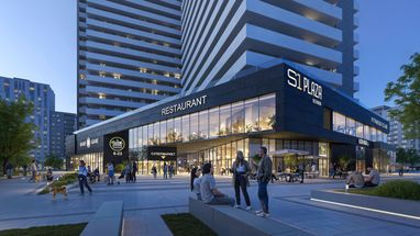 <i>S1 Plaza Позняки, источник фото: S1 REIT</i>