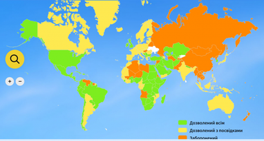 Кулеба назвав кількість відкритих для в'їзду українців країн (карта)