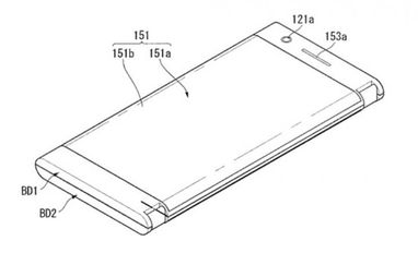 LG придумала розкладний смартфон-книжку з двома загнутими екранами