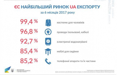 ТОП-5 товаров, которые Украина экспортирует в ЕС (инфографика)