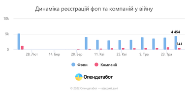 В Украине зарегистрировали рекордное количество новых ФЛП за неделю