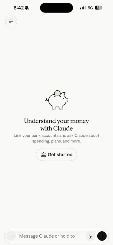 Claude получит доступ к банковским картам и транзакциям
