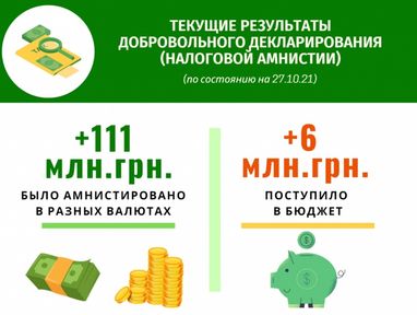 Українці задекларували понад 100 мільйонів — результати податкової амністії за 2 місяці