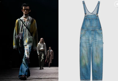 1400 долларов за след травы: Gucci продает джинсовые комбинезоны с «эффектом пятна» (фото)