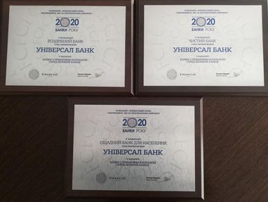 Universal Bank отримав перемогу у трьох номінаціях рейтингу «Банки 2020 року»