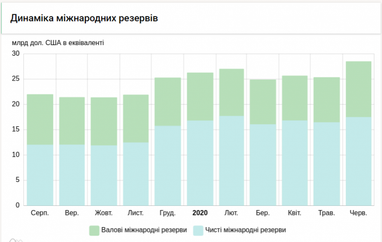 Международные резервы Украины выросли за счет новых займов