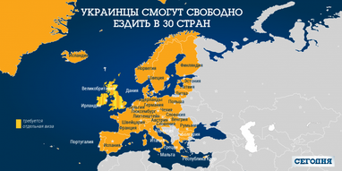 Безвиз: В какие страны можно ехать, и какие документы нужны (инфографика)