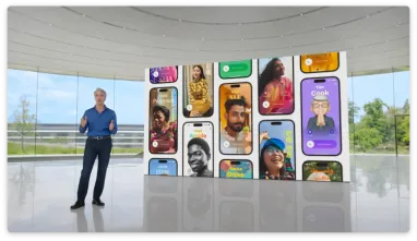 Так выглядят контакты-постеры в iOS 17. Фото: Apple