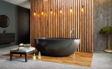Чорний колір — головний тренд у дизайні ванних кімнат 2019-2020