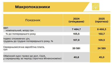 Держбюджет: курс долара і заплановані зарплати українців від Кабміну у 2025 році