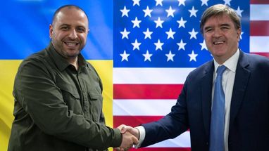 Міністр оборони України Рустем Умєров (ліворуч) і помічник держсекретаря США Джеймс О’Браєн. Фото: Міноборони України