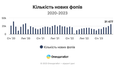 Украинцы в июне открыли рекордное количество ФЛП за последние три года